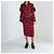 Simone Rocha Herbst 2014 Runway Tartan-Set Look 31 Schwarz Rot - Ansicht 2