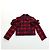 Simone Rocha Herbst 2014 Runway Tartan-Set Look 31 Schwarz Rot - Ansicht 7