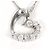Autre Marque Platinhalskette PT850/PT900 mit Diamant
