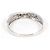 Autre Marque Anillo de banda en oro blanco de 18K y diamantes Dorado - vista 3