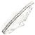 Autre Marque Bracciale con charm in oro bianco 18K D'oro