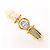 Autre Marque Platin- und Gelbgold-Ring mit Diamant Golden