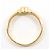 Autre Marque Platin- und Gelbgold-Ring mit Diamant Golden - Ansicht 2