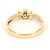Autre Marque Platin- und Gelbgold-Ring mit Diamant Golden - Ansicht 3