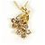 Autre Marque Collana in oro giallo 18K con diamante marrone D'oro