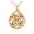 Autre Marque Collana in oro giallo 10K con diamante D'oro