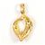 Autre Marque Pendente in oro giallo 20K con zircone cubico D'oro - vista 2