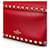 Valentino Garavani Rockstud Sac Bandoulière en Cuir Rouge  - vue 3
