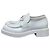 Prada White Leather Platform Oxfords - Damen Größe 38.5, gebraucht