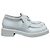 Prada White Leather Platform Oxfords - Damen Größe 38.5, gebraucht - Ansicht 2