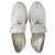 Prada White Leather Platform Oxfords - Damen Größe 38.5, gebraucht - Ansicht 5
