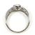 Autre Marque Anillo de alianza en oro blanco de 18K y diamantes Dorado - vista 3