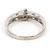 Autre Marque Anillo de alianza en oro blanco de 18K y diamantes Dorado - vista 4