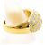 Autre Marque 18K Gelbgold-Ring mit 5.02ct Diamant Golden - Ansicht 3