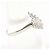 Autre Marque Platin 900 Ring mit Diamant - Ansicht 3
