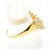 Autre Marque Anello a fascia in oro giallo 18K con diamante marrone D'oro - vista 3