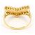 Autre Marque Anello a fascia in oro giallo 18K con diamante marrone D'oro - vista 4