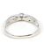 Autre Marque PT900 Platinring mit Diamant - Ansicht 4
