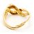 Autre Marque 18K Gelbgold-Ring mit Diamant Golden - Ansicht 4