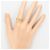 Autre Marque 18K Gelbgold-Ring mit Diamant Golden - Ansicht 7