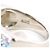 Autre Marque PT900 Platinring mit blauem Diamanten - Ansicht 5