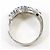 Autre Marque PT900 Platinring mit blauem Diamanten - Ansicht 3