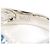 Autre Marque PT900 Platinring mit blauem Diamanten - Ansicht 5