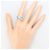 Autre Marque PT900 Platinring mit blauem Diamanten - Ansicht 7