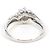 Autre Marque Platinring mit Diamant - Ansicht 4