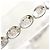 Autre Marque Bracciale con charm in oro bianco 14K con diamante D'oro - vista 2