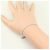 Autre Marque Bracciale con charm in oro bianco 14K con diamante D'oro - vista 5