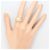Autre Marque Anello a fascia in oro 18K con diamante D'oro - vista 7