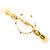 Autre Marque 18K Gelbgold-Ring mit Quarz Golden