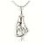 Autre Marque 14K Weißgoldkette mit Diamant Golden - Ansicht 3