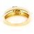 Autre Marque 18K Goldring mit Diamant Golden - Ansicht 3