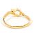 Autre Marque 18K Gelbgold-Ring mit Diamant und Mondstein Golden - Ansicht 4
