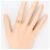Autre Marque 18K Gelbgold-Ring mit braunem Diamanten Golden - Ansicht 5