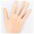 Autre Marque PT950 Platinring mit Diamant - Ansicht 6