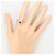 Autre Marque Platinring mit Diamant und Saphir - Ansicht 5