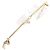 Autre Marque Bracciale charm in oro giallo 18K e diamanti D'oro