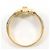 Autre Marque 18K Gelbgold- und Platinring mit Diamant Golden - Ansicht 2