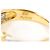 Autre Marque 18K Gelbgold- und Platinring mit Diamant Golden - Ansicht 4