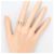 Autre Marque 18K Gelbgold- und Platinring mit Diamant Golden - Ansicht 5