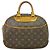 Borsa Louis Vuitton Trouville in tela Monogram medium Marrone
