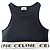 Céline Canotta in Cotone con Logo - Nero