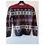 Polo Ralph Lauren Fair Isle Jacquard-Strickpullover Weiß Rot Dunkelblau - Ansicht 6