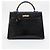 Borsa Hermès Kelly in pelle di alligatore nero - vista 9