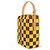 Louis Vuitton Damier Pop Borsa Scarpe Marrone Giallo - vista 2