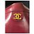 Clutch Chanel in pelle bordeaux Bordò - vista 12
