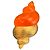 Spilla a Conchiglia Dorata e Arancione Dior